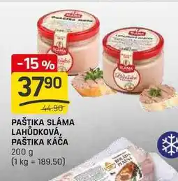 Flop PAŠTIKA SLÁMA LAHŮDKOVÁ, PAŠTIKA KÁČA 200 g nabídka