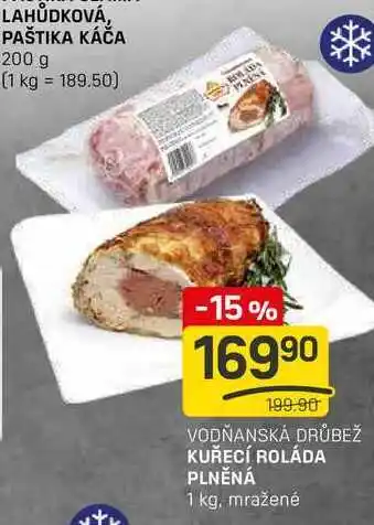 Flop KUŘECÍ ROLÁDA PLNĚNÁ 1 kg, mražené nabídka