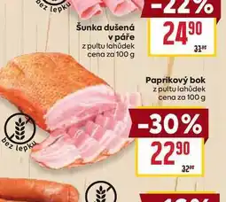 Billa Paprikový bok z pultu lahůdek cena za 100 g nabídka