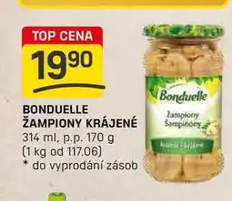 Flop BONDUELLE ŽAMPIONY KRÁJENÉ 314 ml, p.p. 170 g nabídka