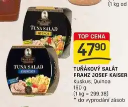 Flop TUŇÁKOVÝ SALÁT FRANZ JOSEF KAISER Kuskus, Quinoa 160 g nabídka