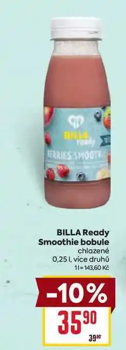 Billa BILLA Ready Smoothie bobule chlazené 0,25l nabídka