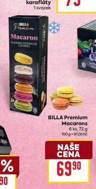 Billa BILLA Premium Macarons 6 ks, 72 g nabídka