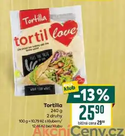 Billa Tortilla 240 g nabídka