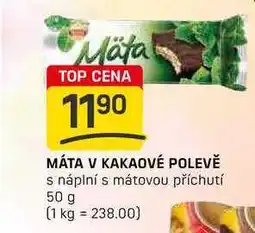 Flop MÁTA V KAKAOVÉ POLEVĚ s náplní s mátovou příchutí 50 g nabídka