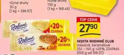 Flop SEDITA RODINNÉ CLUB máslové, karamelové 134 - 140 g nabídka