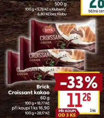 Billa Brick Croissant kakao 60 g nabídka