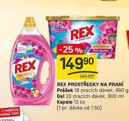 Flop REX PROSTŘEDKY NA PRANÍ Prášek 18 pracích dávek nabídka