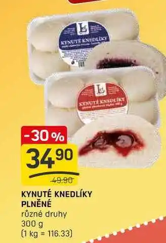 Flop KYNUTÉ KNEDLÍKY PLNĚNÉ různé druhy 300 g nabídka