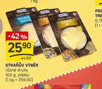 Flop SÝRAŘŮV VÝBĚR různé druhy 100 g nabídka