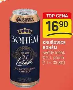 Flop BOHÉM světlý ležák 0,5l, plech nabídka