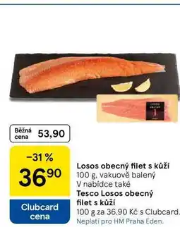 Tesco Losos obecný filet s kůží, 100 g nabídka