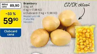 Tesco Brambory, 5 kg. síť nabídka