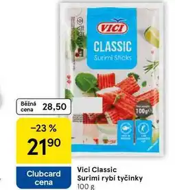 Tesco Vici Classic Surimi rybí tyčinky, 100 g nabídka