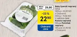 Tesco Baby špenát nepraný, 125 g nabídka