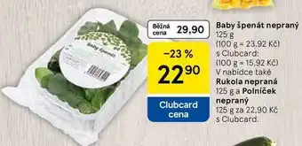 Tesco Baby špenát nepraný, 125 g nabídka