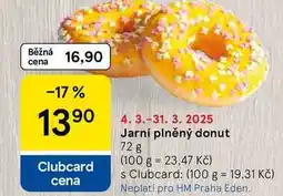 Tesco Jarní plněný donut, 72 g nabídka