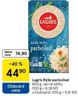 Tesco Lagris Rýže parboiled, 800 g. varné sáčky nabídka