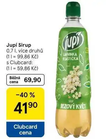 Tesco Jupí Sirup, 0,7 l nabídka