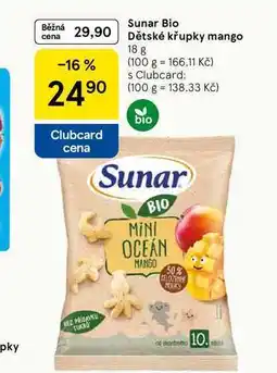 Tesco Sunar Bio křupky mango, 50g nabídka