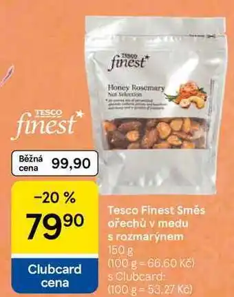 Tesco Tesco Finest Směs ořechů v medu s rozmarýnem, 150 g nabídka