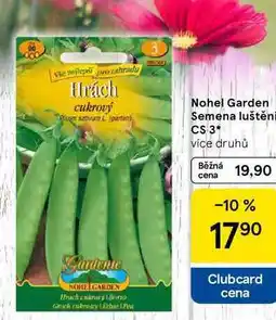 Tesco Nohel Garden Semena luštěnin, CS 3, více druhů nabídka