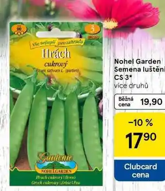 Tesco Nohel Garden Semena luštěnin, CS 3, více druhů nabídka