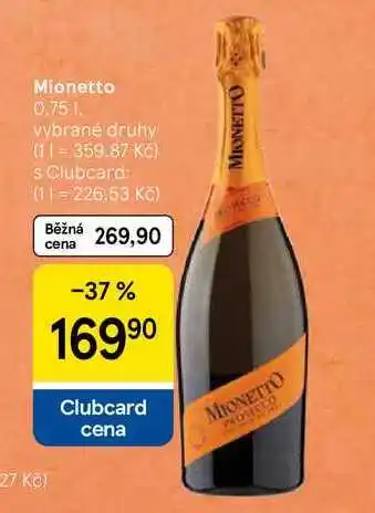 Tesco Mionetto, 0.75 l nabídka