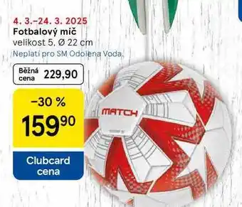 Tesco Fotbalový míč velikost 5, Ø 22 cm nabídka