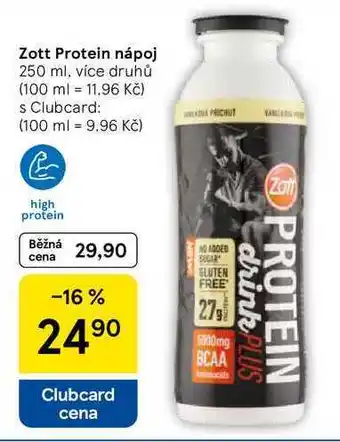 Tesco Zott Protein nápoj, 250 ml, více druhů nabídka