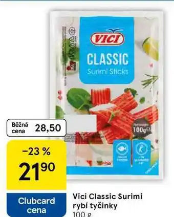 Tesco Vici Classic Surimi rybí tyčinky, 100 g nabídka