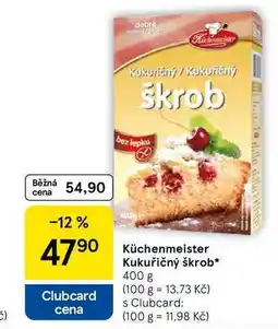 Tesco Küchenmeister Kukuřičný škrob, 400 g nabídka