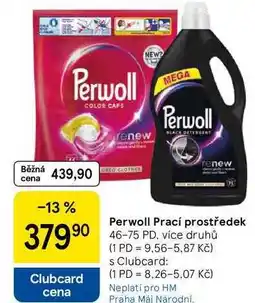 Tesco Perwoll Prací prostředek, 46-75 PD, více druhů nabídka