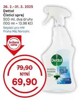 Tesco Dettol Čisticí sprej, 500 ml, dva druhy nabídka