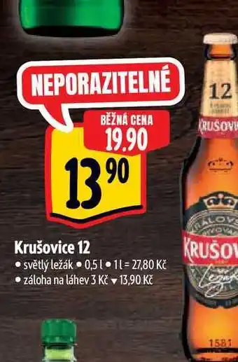 Albert Krušovice 12 0,5 l nabídka