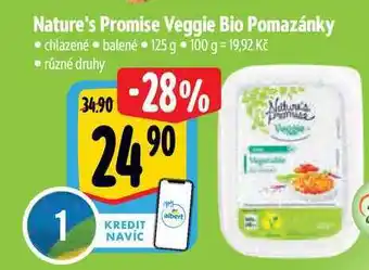 Albert Nature's Promise Veggie Bio Pomazánky 125 g nabídka