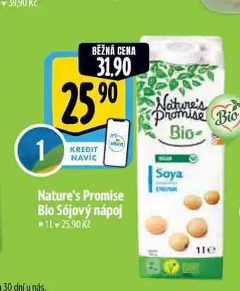 Albert Nature's Promise Bio Soya DRINK 1 l nabídka