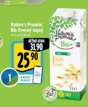 Albert Nature's Promise Bio Ovesný nápoj 1 l nabídka