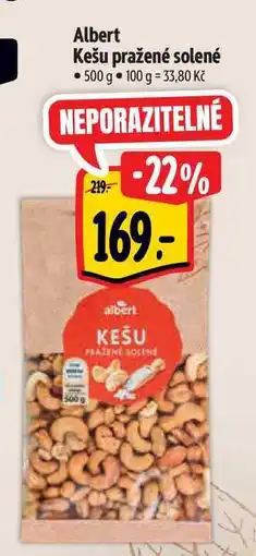 Albert Albert Kešu pražené solené 500 g nabídka