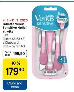 Tesco Gilleffe sensitive Venus holicí strojky, 3 ks nabídka