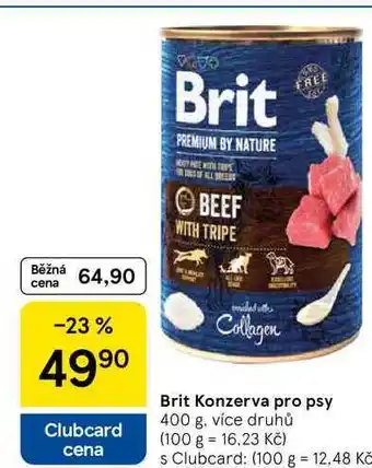 Tesco Brit Konzerva pro psy, 400 g, více druhů nabídka