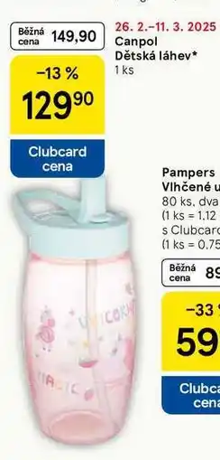 Tesco Canpol Dětská láhev, 1 ks nabídka