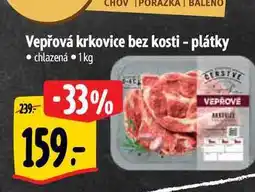 Albert Vepřová krkovice bez kosti - plátky 1 kg nabídka