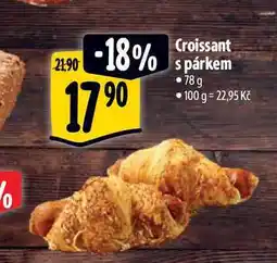 Albert Croissant s párkem 78 g nabídka