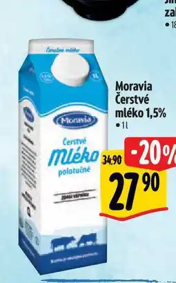 Albert Moravia Čerstvé mléko 1,5% 1 l nabídka