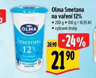 Albert Olma Smetana na vaření 12% 200 g nabídka