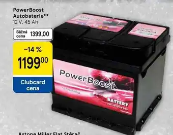 Tesco PowerBoost Autobaterie, 12 V, 45 Ah nabídka