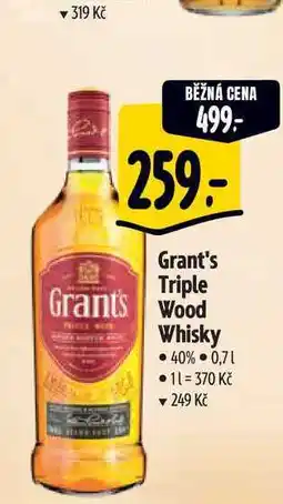 Albert Grant's Triple Wood Whisky 0,7 l nabídka