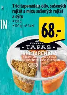 Albert Trio tapenáda z oliv, sušených rajčat a mixu sušených rajčat a sýru 150 g nabídka