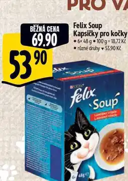 Albert Felix Soup Kapsičky pro kočky 6x 48 g nabídka